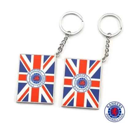 U.K. Flagge Logo Emaille Rangers Football Club Schlüsselanhänger