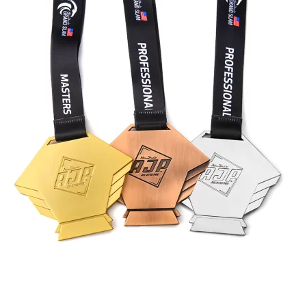 Medalhas personalizadas de ouro, prata e bronze do Grand Slam