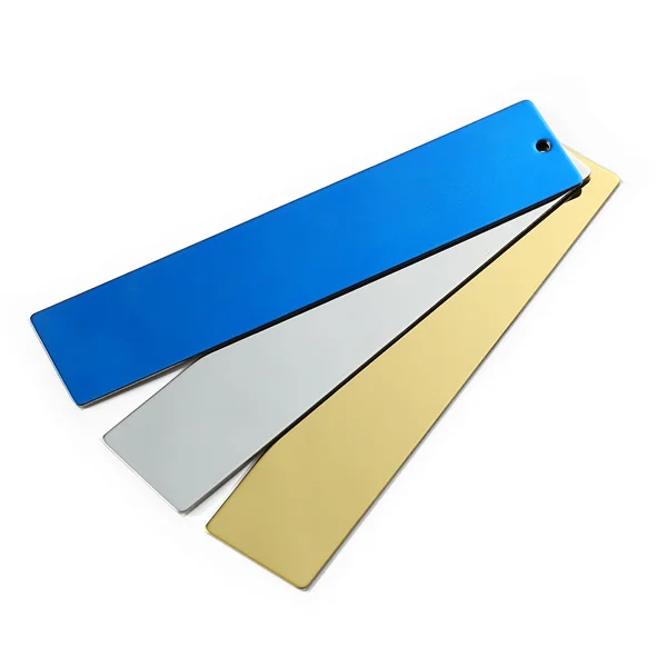 Marcapáginas metálicos de acero inoxidable multicolor personalizados