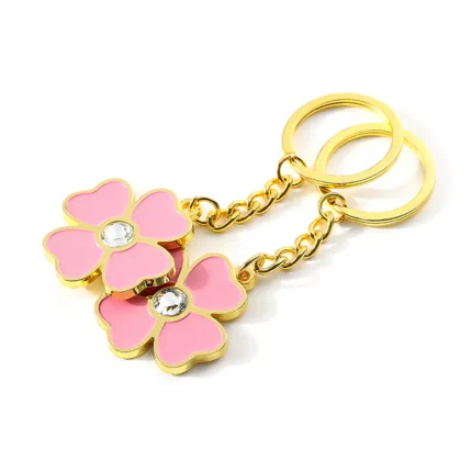 Chaveiro de diamante banhado a ouro Chaveiro de Anime