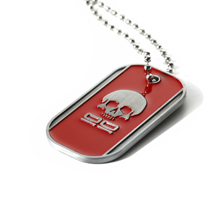 collar de perro con placa de identificación