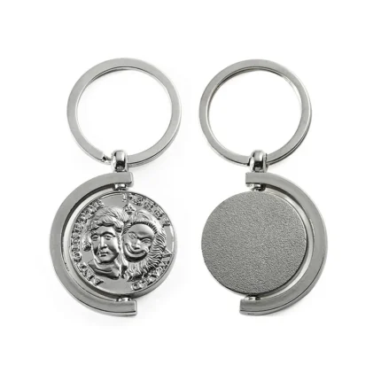 Porte-clés Mousqueton En Titane – Anneau Libération Rapide – Gris – Mini Outil